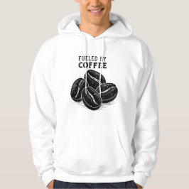Fueled by Coffee – Funny Coffee Lover Design パーカ