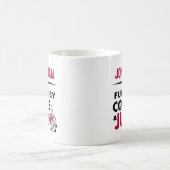 Fueled by Coffee & Judo Funny Cool コーヒーマグカップ (中央)