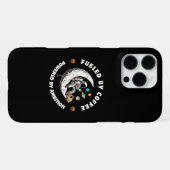 Fueled by Coffee Powered by Ambition Phone Case iPhoneケース (裏面横)