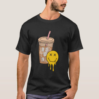 Fueled By Iced Coffee And Anxiety Tal Health Both Tシャツ