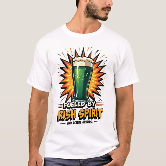 Fueled by Irish Spirit Tシャツ (正面)