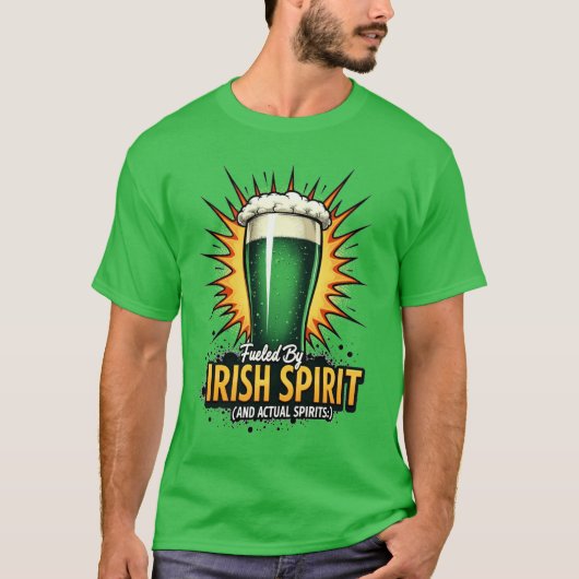 Fueled by Irish Spirit Tシャツ (正面)