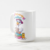 Fueled by Learning Goose Mug – Back to School Fun コーヒーマグカップ (正面左)