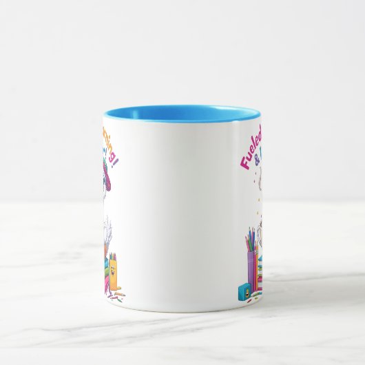 Fueled by Learning Goose Mug – Back to School Fun マグカップ (中央)