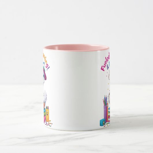 Fueled by Learning Goose Mug – Back to School Fun マグカップ (中央)