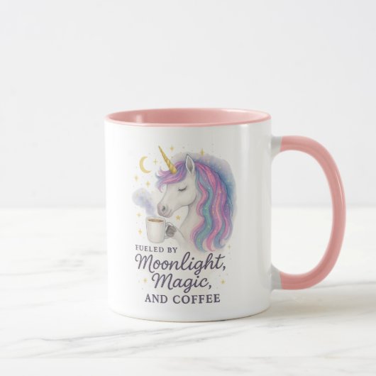 Fueled by Moonlight, Magic, and Coffee – Mystical  マグカップ (右)