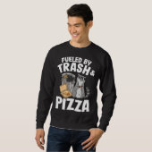 Fueled By Trash And Pizza Raccoon  1 スウェットシャツ (正面フル)