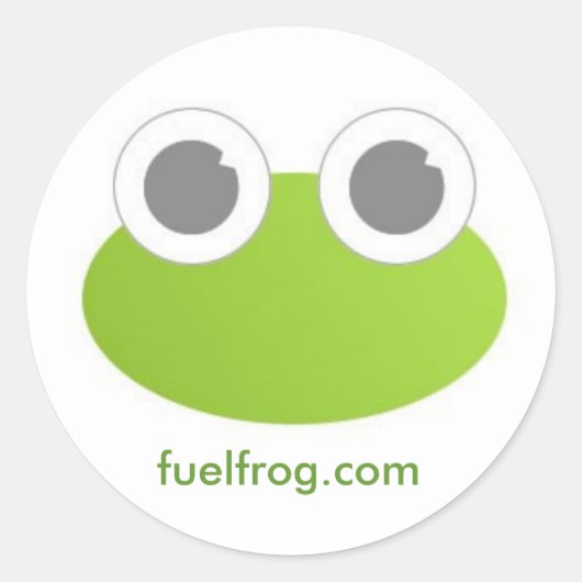 FuelFrog丸シール ラウンドシール (正面)