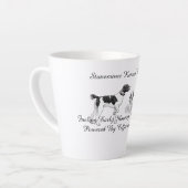 Fueling Early Mornings & Bird Dogs カフェラテマグ (左アングル)