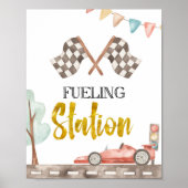 Fueling Station Racing Sign ポスター (正面)