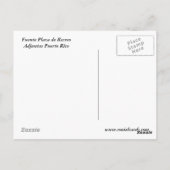 Fuente de Adjuntas ポストカード (裏面)