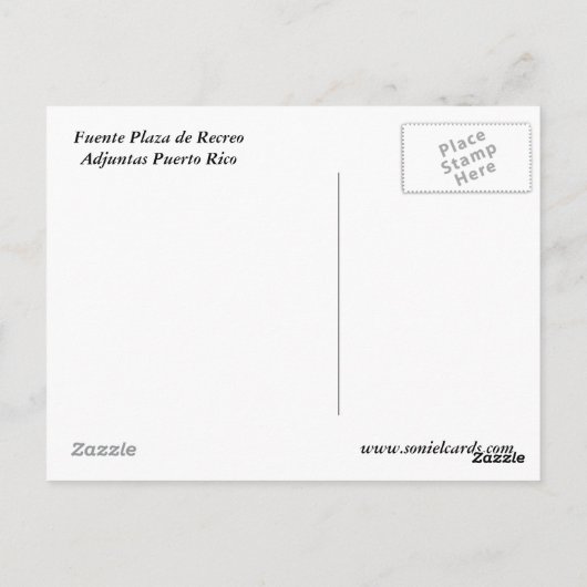 Fuente de Adjuntas ポストカード (裏面)