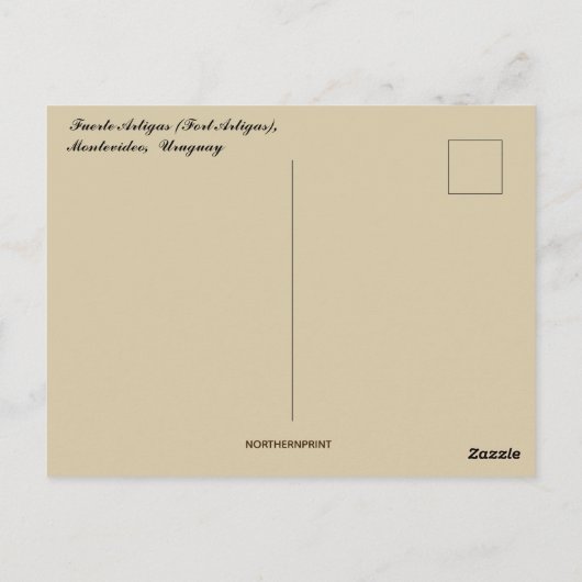 Fuerte Artigas Montevideo Uruguay ポストカード (裏面)