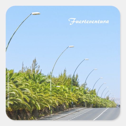 Fuerteventuraステッカー スクエアシール (正面)