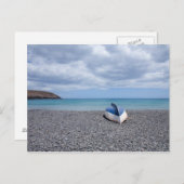 Fuerteventura、黒い火山礫ビーチ ポストカード (正面/裏面)