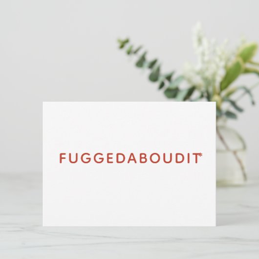 Fuggedabouditおもしろいサンキューカード サンキューカード (スタンド正面)