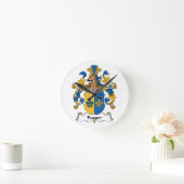 Fuggerの家紋 ラウンド壁時計 (ホーム)