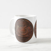 Fugioのセントの心あなたのビジネス前部および背部 コーヒーマグカップ (正面左)