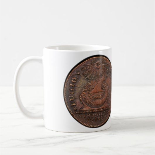 Fugioのセントの心あなたのビジネス前部および背部 コーヒーマグカップ (左)