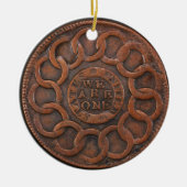 Fugioのセントの心あなたのビジネス銅のペニー セラミックオーナメント (正面)