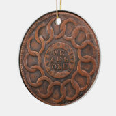 Fugioのセントの心あなたのビジネス銅のペニー セラミックオーナメント (左)