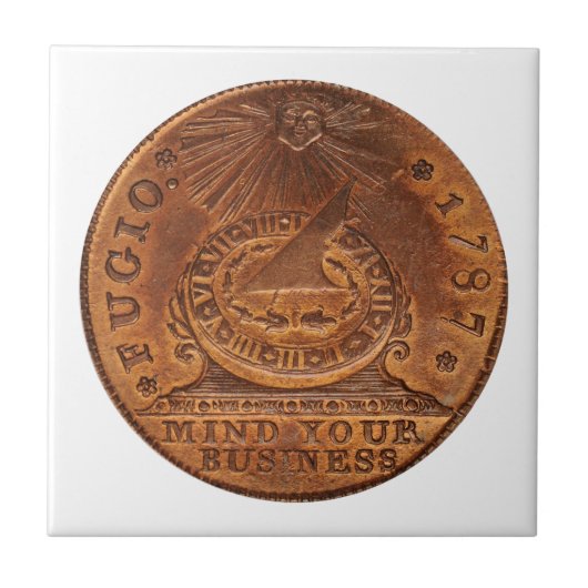 Fugioのセントの心あなたのビジネス銅のペニー タイル (正面)