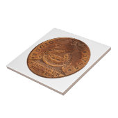 Fugioのセントの心あなたのビジネス銅のペニー タイル (側面)