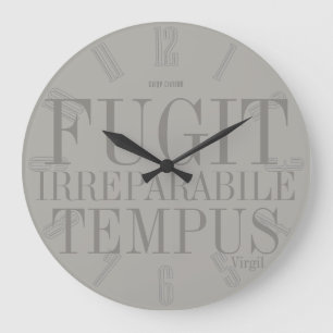 Fugit Irreparabile Tempus ラージ壁時計