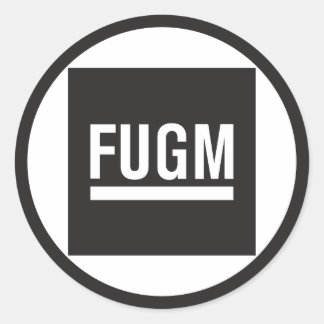 FUGM by SAB Round Stickers (No Copyline) ラウンドシール
