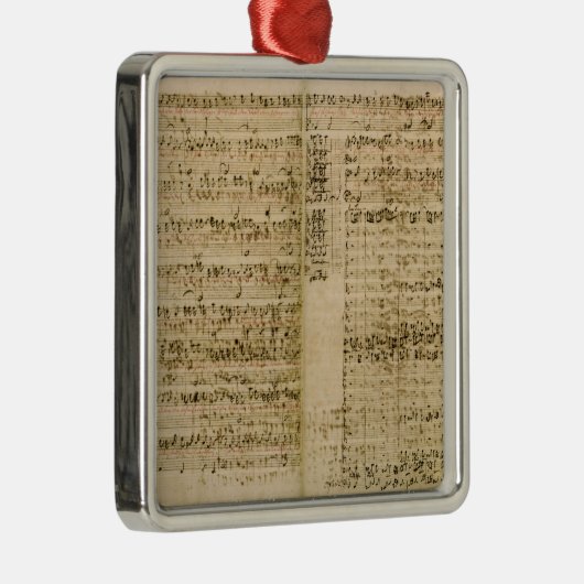 「Fugueの芸術のスコアからのページ メタルオーナメント (右)