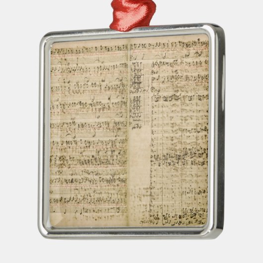 「Fugueの芸術のスコアからのページ メタルオーナメント (左)