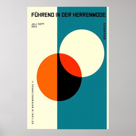 Führend in der Herrenmode 1923 POSTER PRINT A5-A1 ポスター (正面)