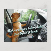 Führerschein Bestanden Glückwunsch Postkarte ポストカード (正面)