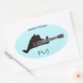 FUJスタンプ 楕円形シール (封筒)