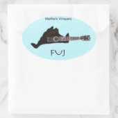 FUJスタンプ 楕円形シール (バッグ)