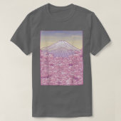 Fuji Japanese Sakura Cherry Blossom Tree Japan Gra Tシャツ (デザイン正面)