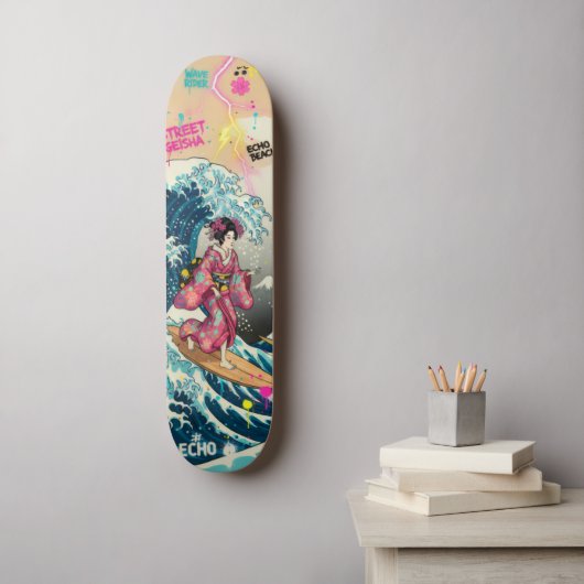 Fuji ＆Wave Skateboard Art – Japanese Spirit & Art スケートボード (ウォールアート)