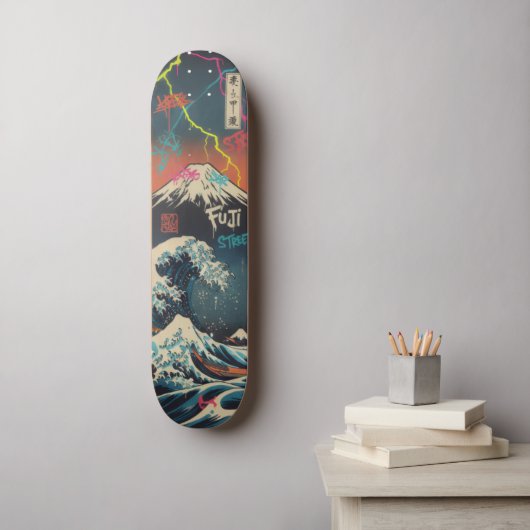 Fuji ＆Wave　Skateboard Art – Japanese Spirit & Art スケートボード (ウォールアート)