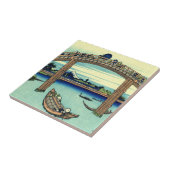 FukagawaでMannen橋を通して見られる富士 タイル (側面)