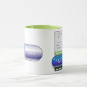 Fukitolのおもしろいなプロザックのマグ マグカップ (中央)