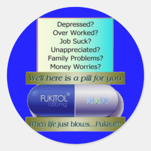 Fukitolの仕事は、心配を働かせるに吸いません、 ラウンドシール