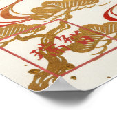 Fuku: Calligraphy "Good Fortune" 260020001 ポスター (角)
