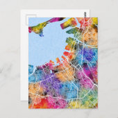 Fukuoka Japan City Map ポストカード (正面/裏面)