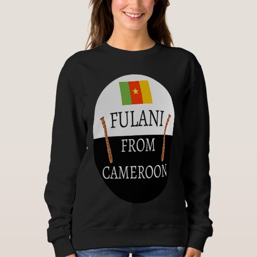 Fulani From Cameroon  Culture Islam Fulbe Fula スウェットシャツ (正面)