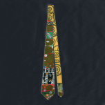 Fulfillment aka The Embrace by Gustav Klimt ネクタイ<br><div class="desc">Now available! Double sided printed ties! Twice as nice! Fulfillment (The Embrace) (1909) by Gustav Klimt. A vintage Victorian Era Symbolism fine art love and romance portrait painting featuring a young couple hugging. The Stoclet Frieze is a series of three mosaics commissioned for the dining room in the Palais Stoclet...</div>