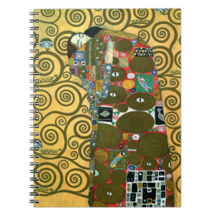 Fulfillment aka The Embrace by Gustav Klimt ノートブック
