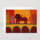 Fulhamのブロードウェイ2008年からのライオン ポストカード (正面/裏面)