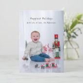 Full Bleed Minimal Photocard Simple Holiday  シーズンカード (スタンド正面)