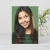 Full Bleed Modern 2 Photo Graduation Announcement 案内状 (スタンド正面)
