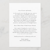 Full Bleed Photo Yellow Graduation Announcement 案内状 (裏面)